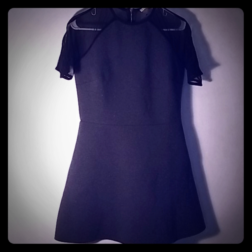 La reine charcoal dress nwt